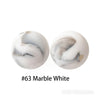 JNWTeethers 12mm silicone round beads marble white
