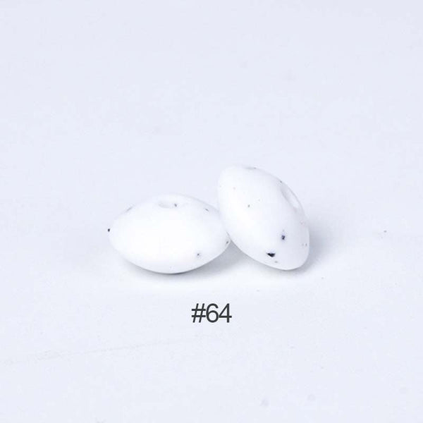 Perles en silicone en forme de soucoupe de 12 mm
