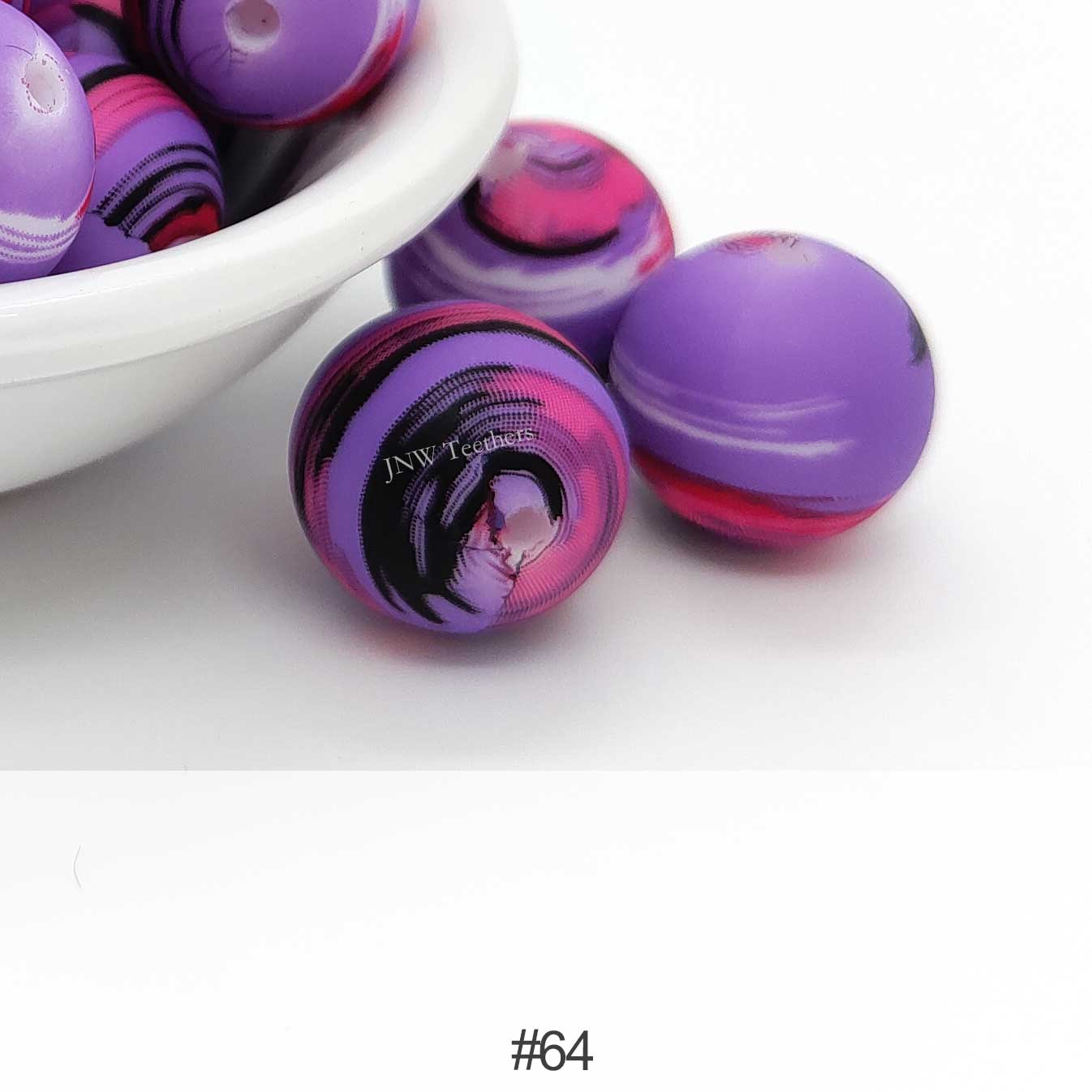 Silicone Print Beads #64