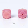10pcs 17mm Silicone Hexagon Beads