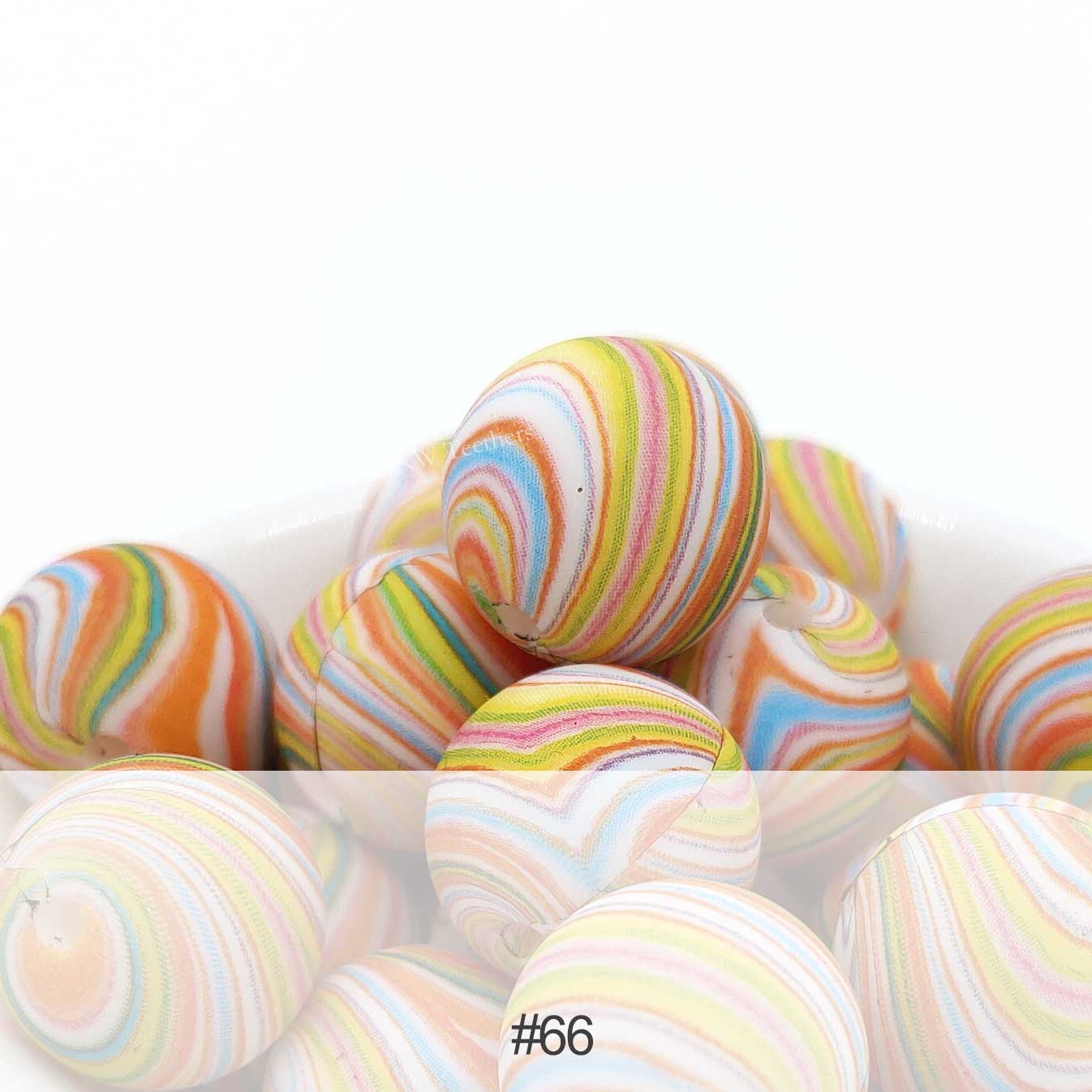 Silicone Print Beads #66
