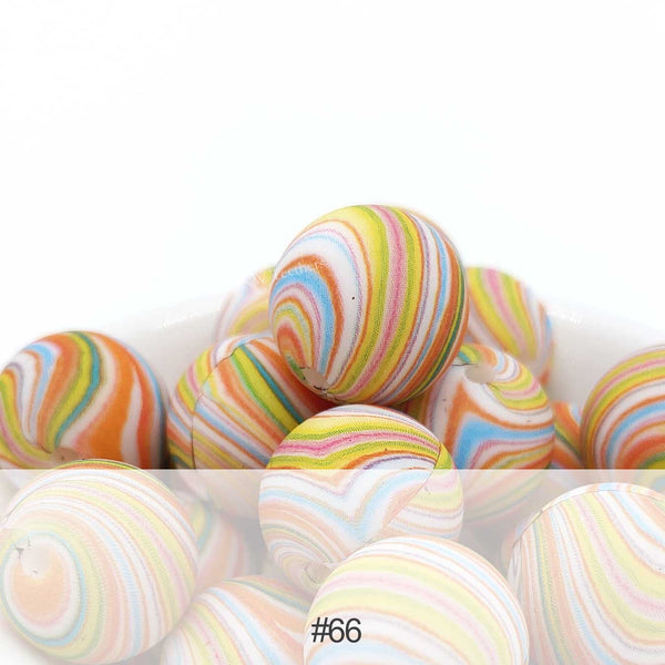 Silicone Print Beads #66