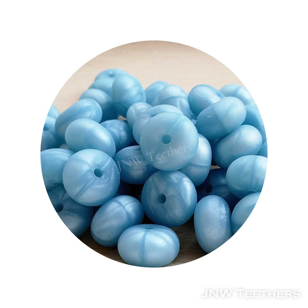 14mm Silicone Abacus - Pearl Blue