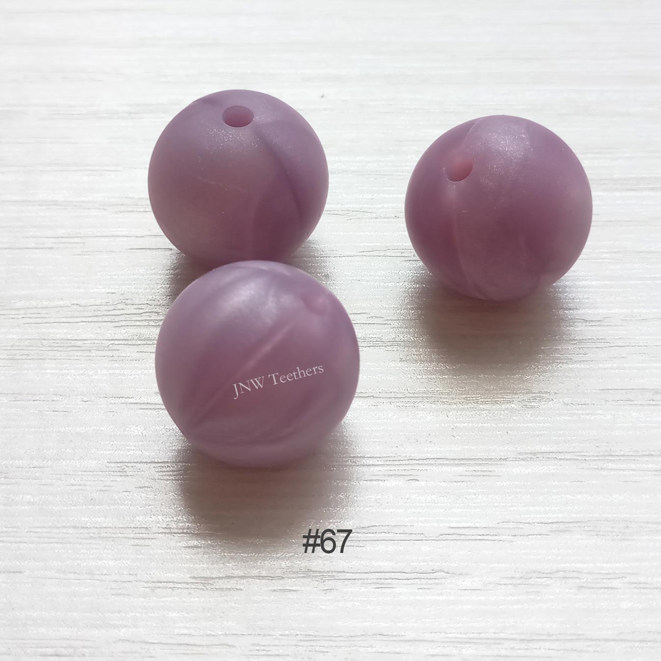 67 Pearl purple silicone round beads 9mm 12mm 15mm
