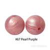JNWTeethers 12mm silicone round beads pearl purple