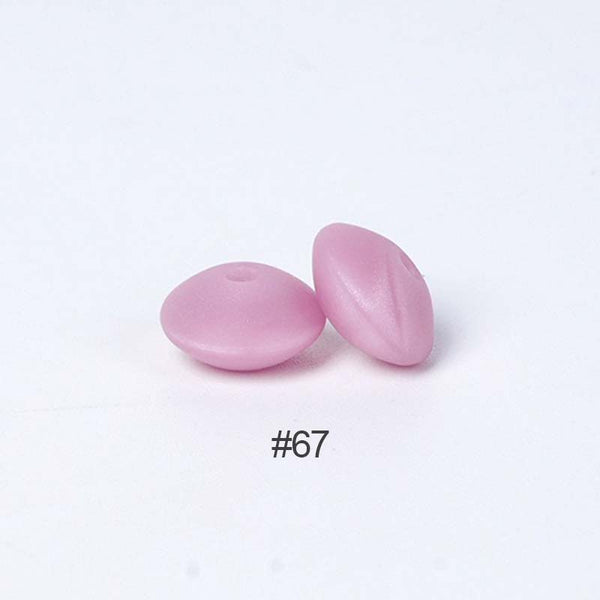 Perles en silicone en forme de soucoupe de 12 mm