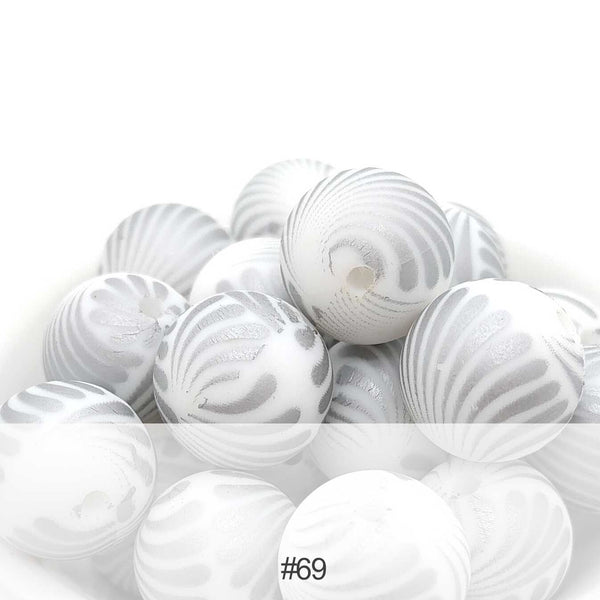 Silicone Print Beads #69