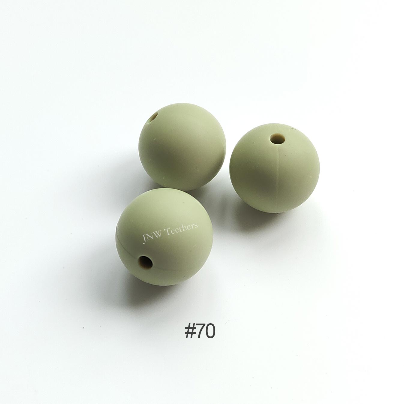 70 Sage silicone round beads 9mm 12mm 15mm
