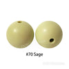 JNWTeethers 12mm silicone round beads sage color