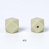 10pcs 17mm Silicone Hexagon Beads