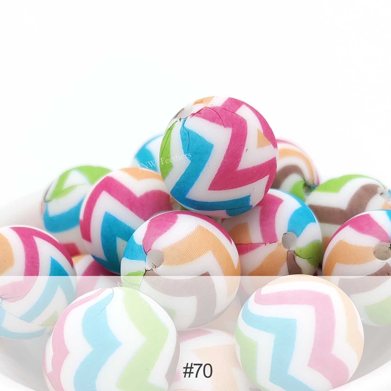 Silicone Print Beads #70