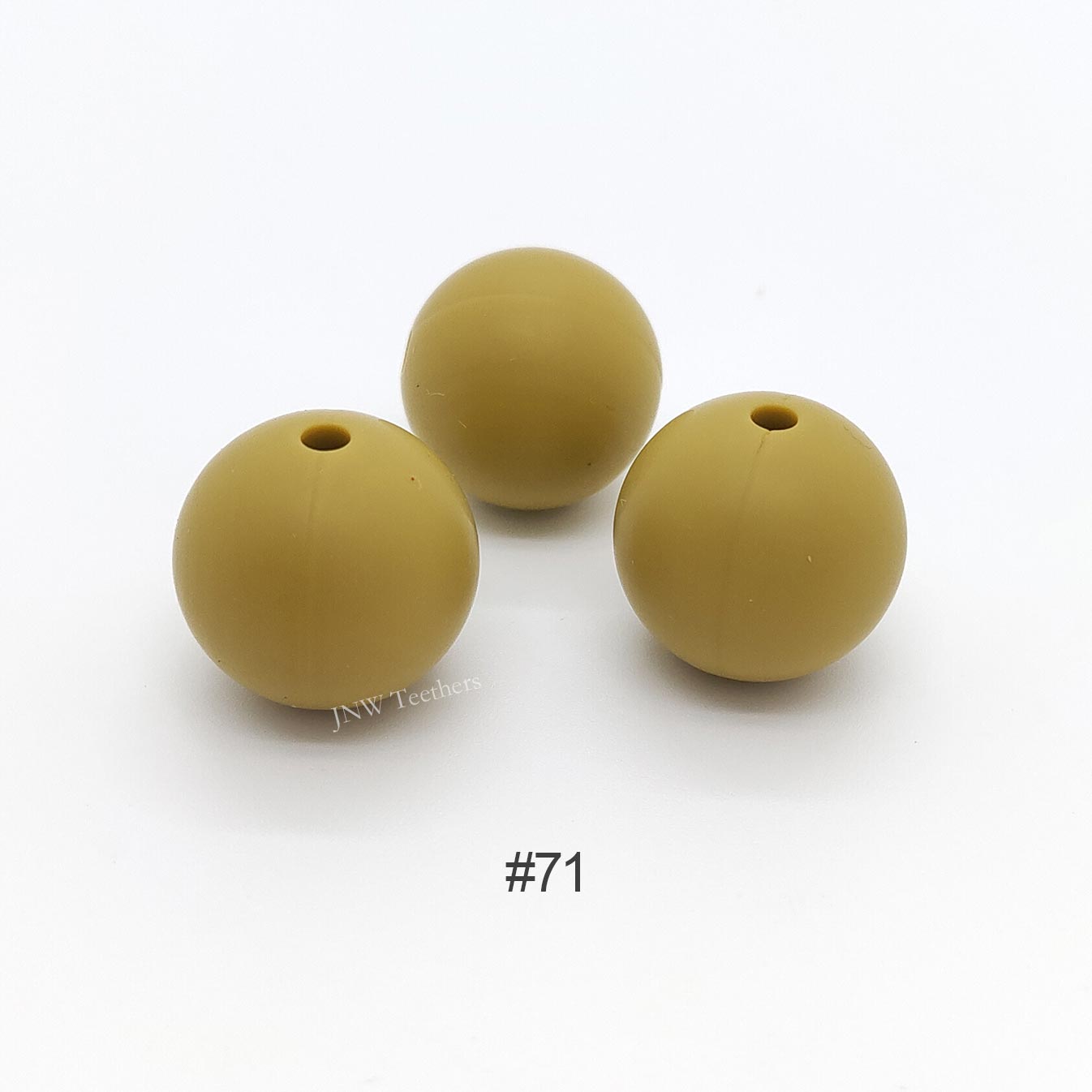 71 Citrine silicone round beads 9mm 12mm 15mm
