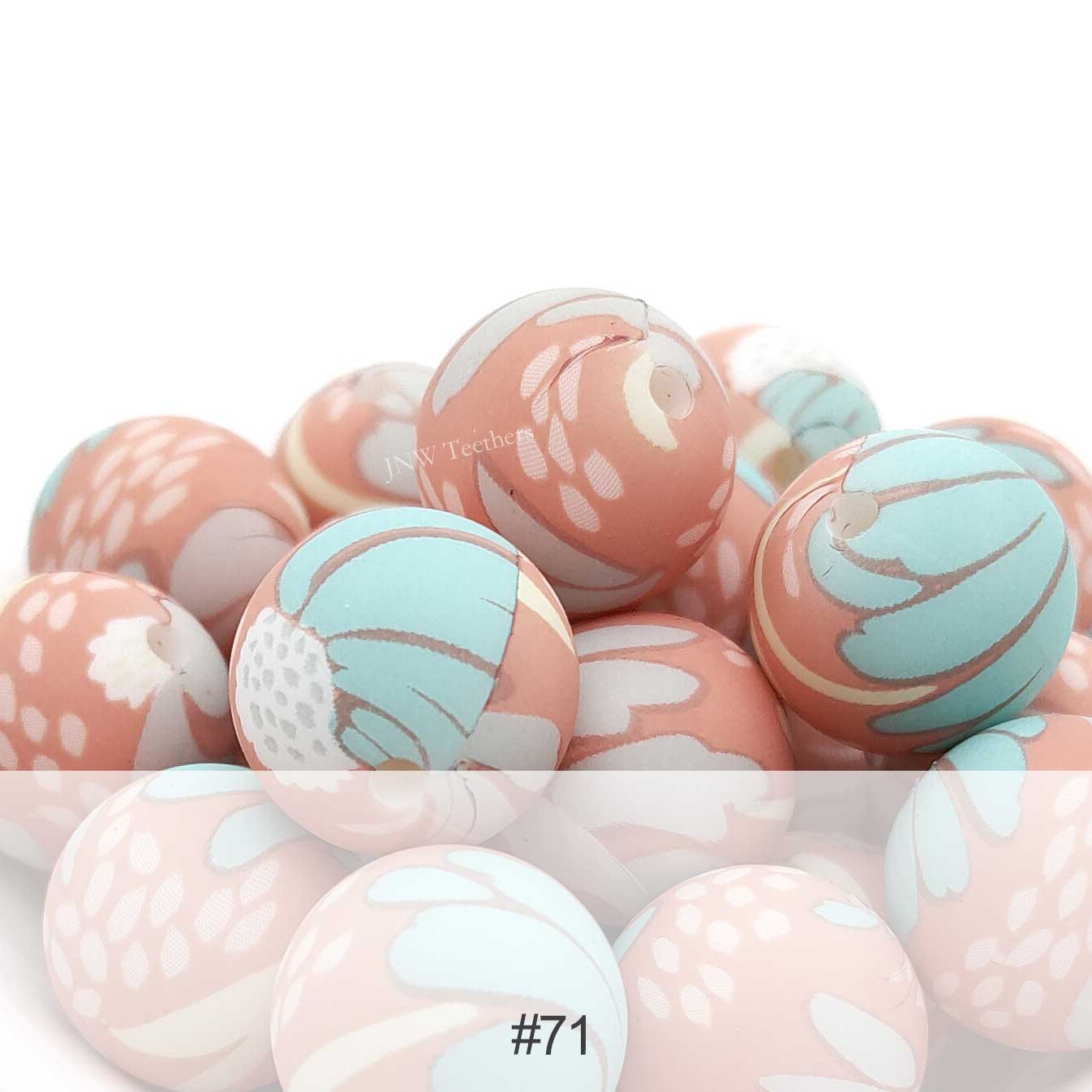 Silicone Print Beads #71
