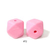 10pcs 17mm Silicone Hexagon Beads