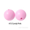 JNWTeethers 9mm silicone round beads candy pink