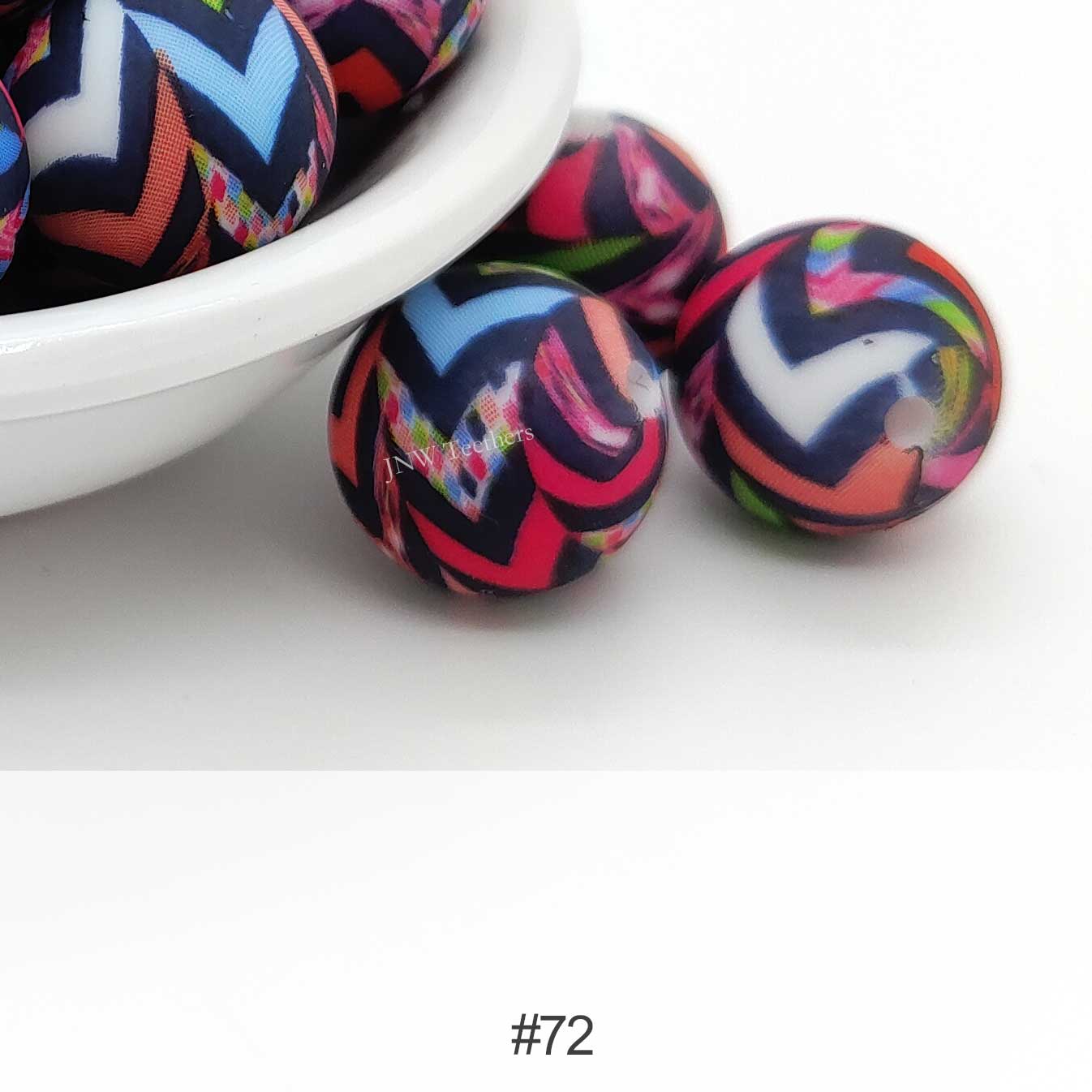 Silicone Print Beads #72