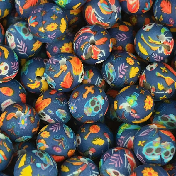 15mm silicone round beads #7221