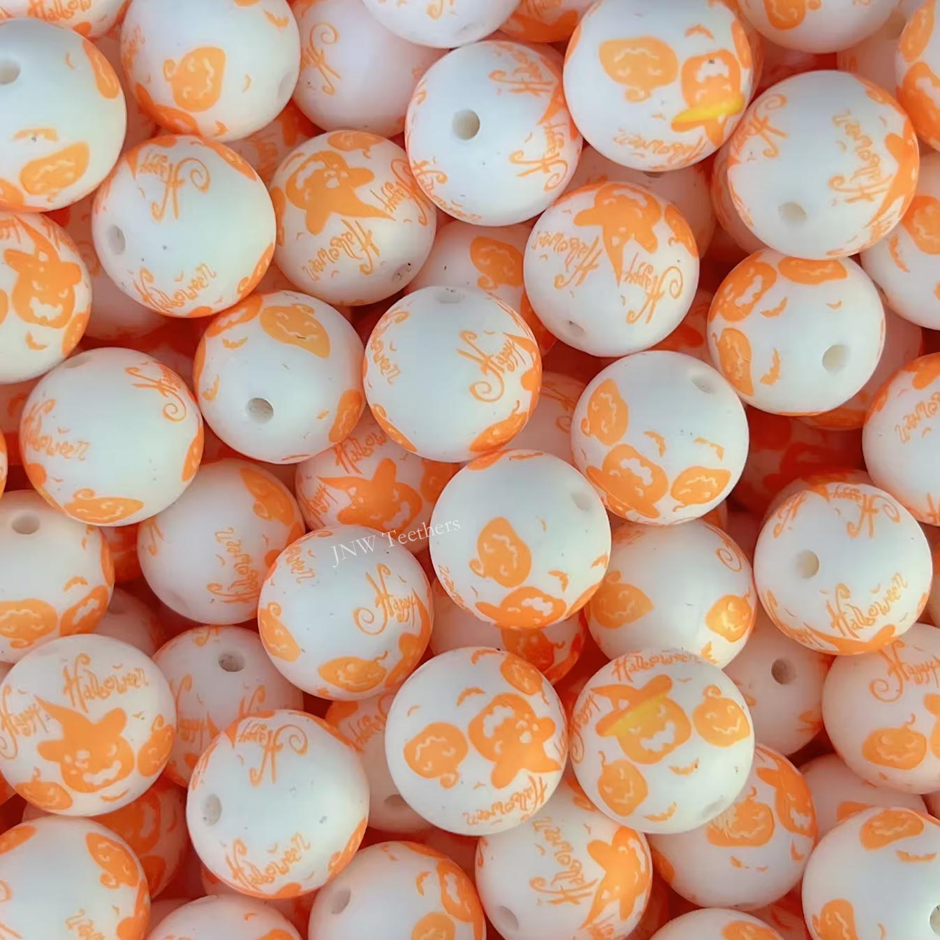 15mm Silicone Print Beads #7222