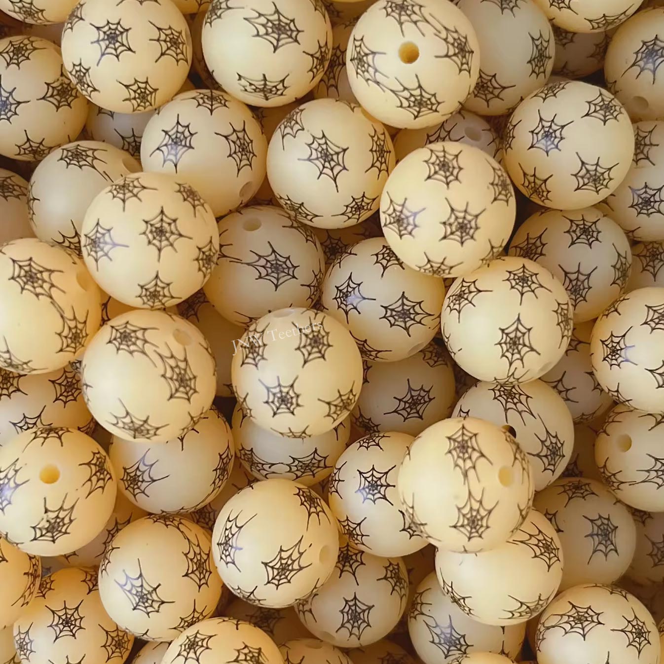 15mm Silicone Print Beads #7228
