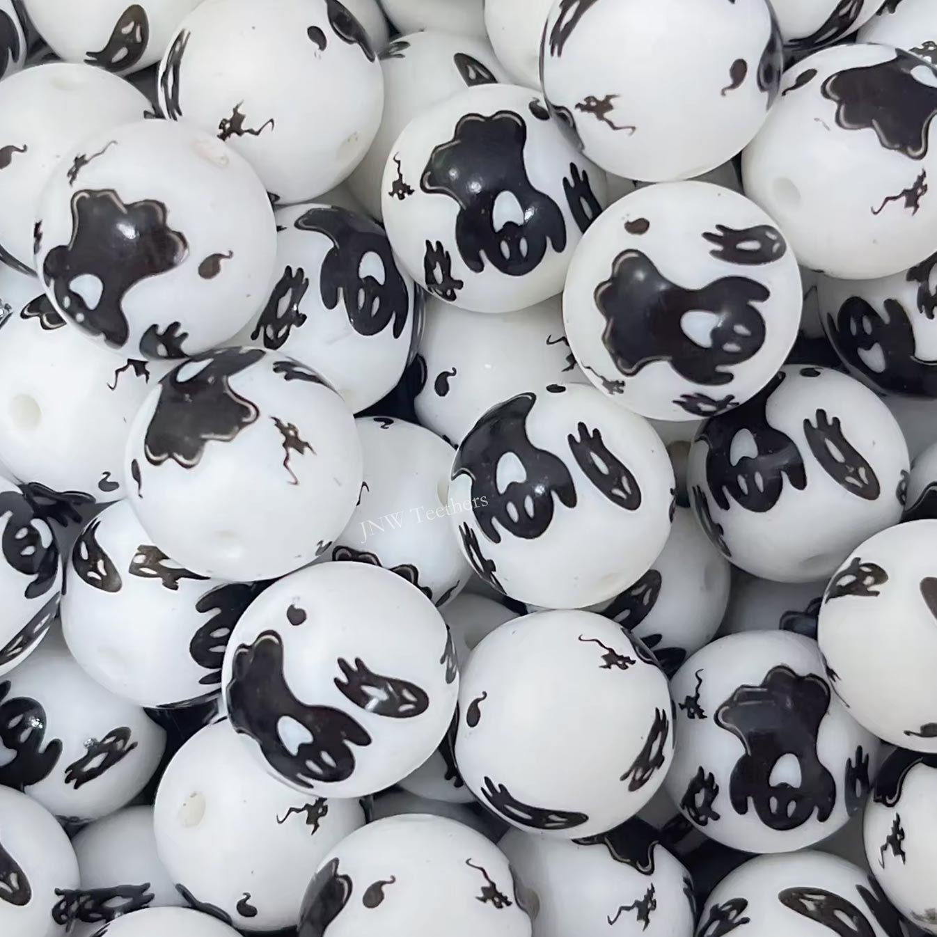 15mm Silicone Print Beads #7230