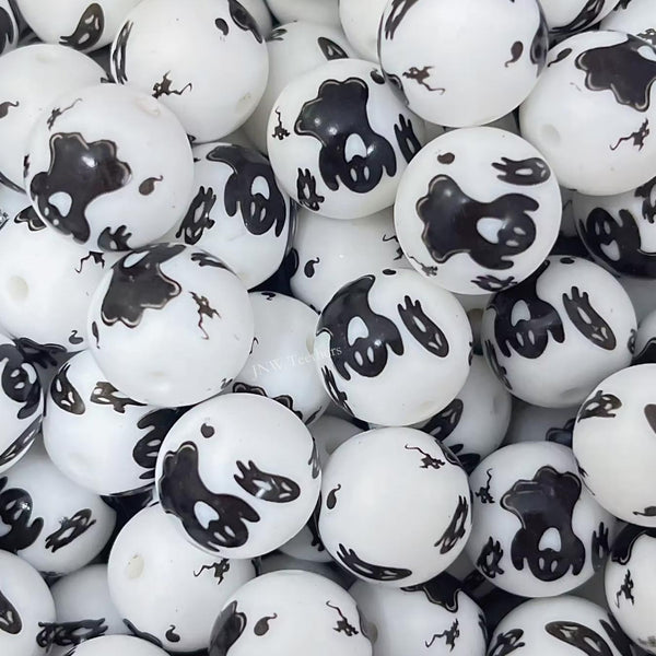 15mm Silicone Print Beads #7230
