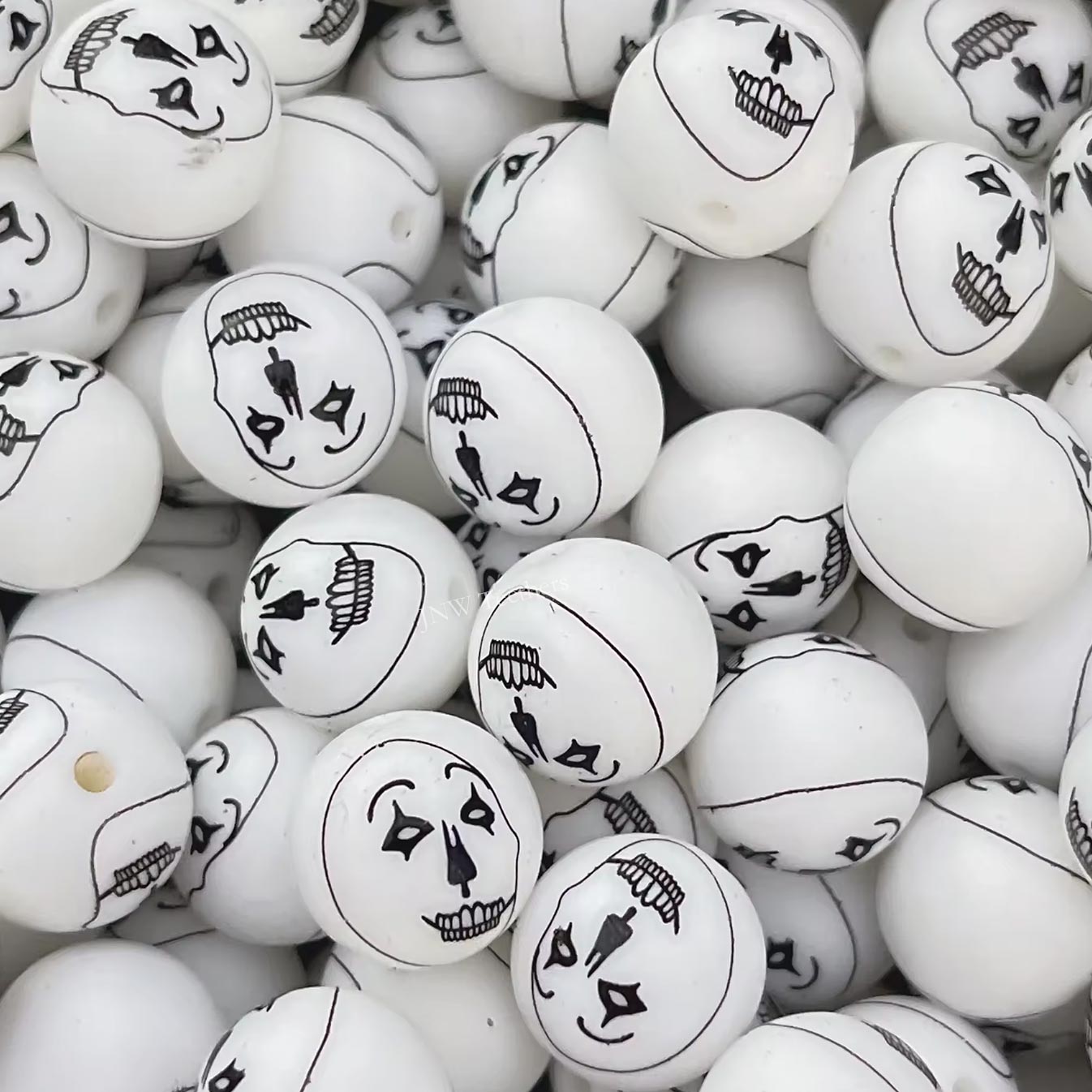 15mm Silicone Print Beads #7231