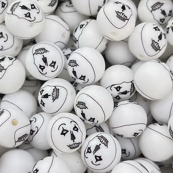 15mm Silicone Print Beads #7231