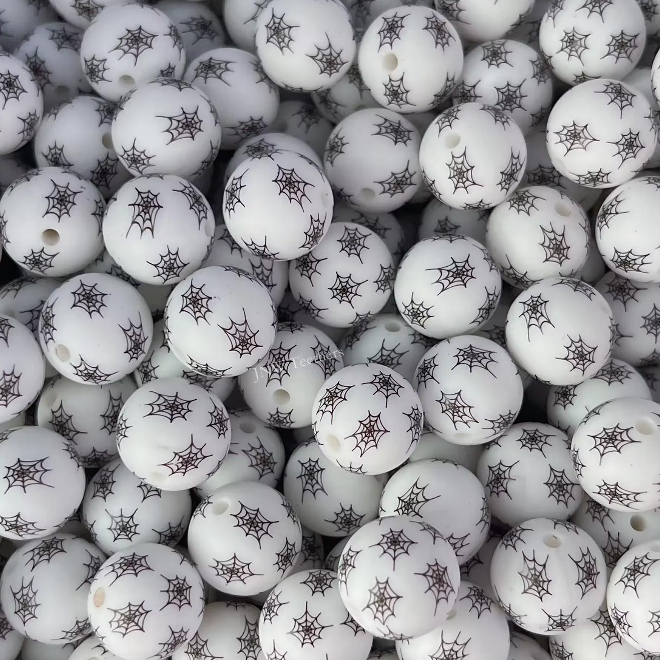 15mm Silicone Print Beads #7232