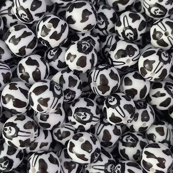 15mm Silicone Print Beads #7233
