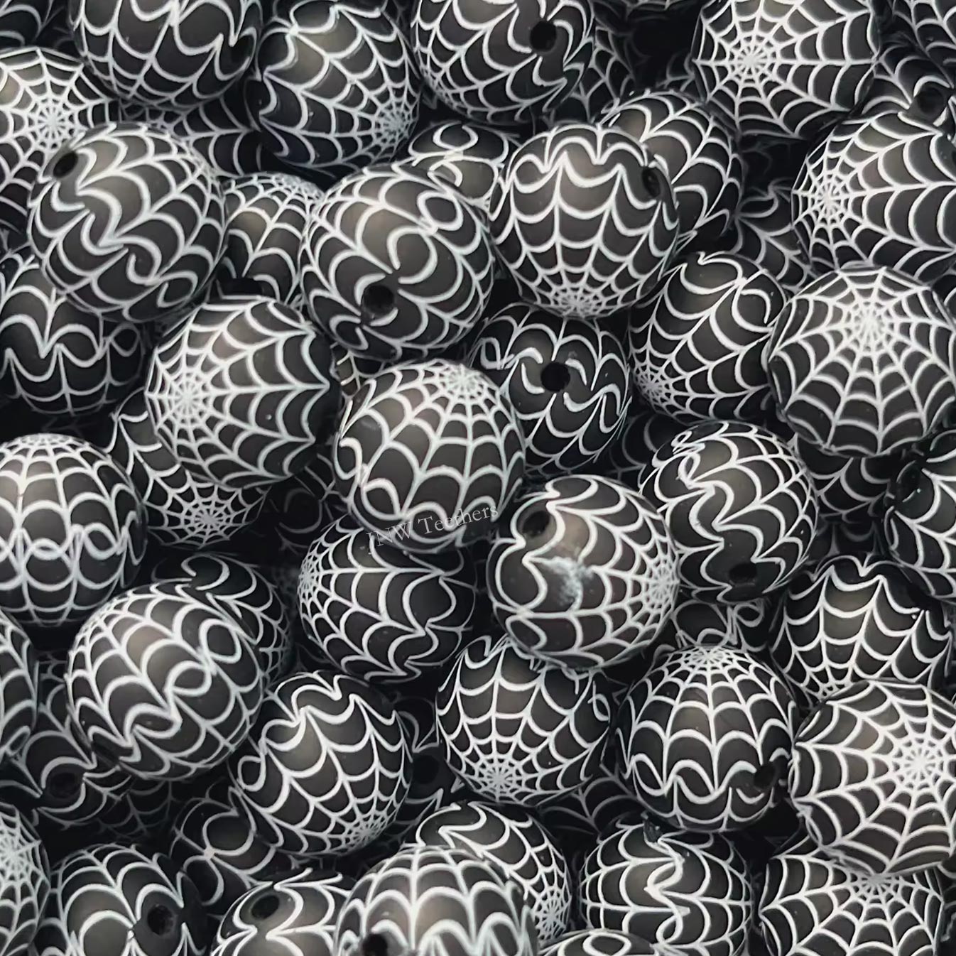 15mm Silicone Print Beads #7234