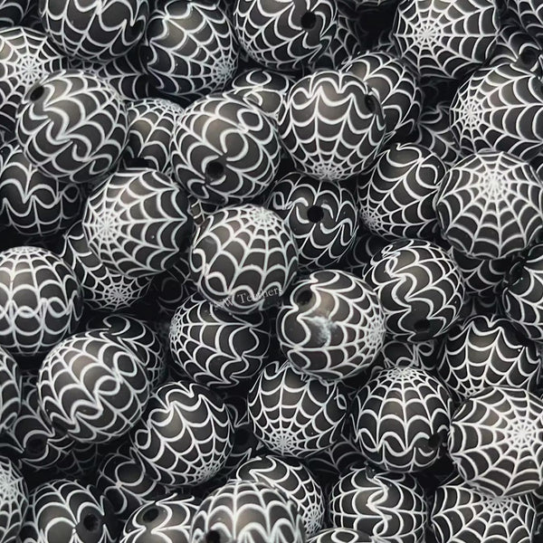 15mm Silicone Print Beads #7234
