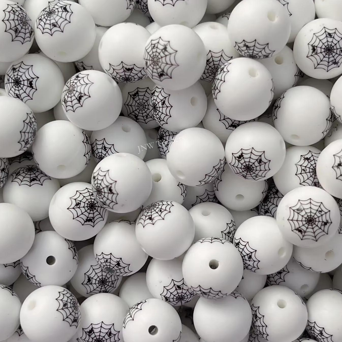 15mm Silicone Print Beads #7241