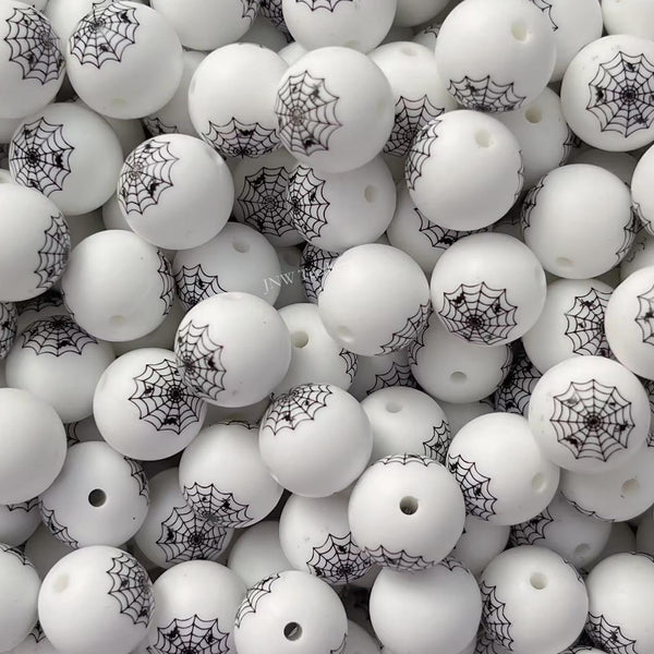 15mm Silicone Print Beads #7241