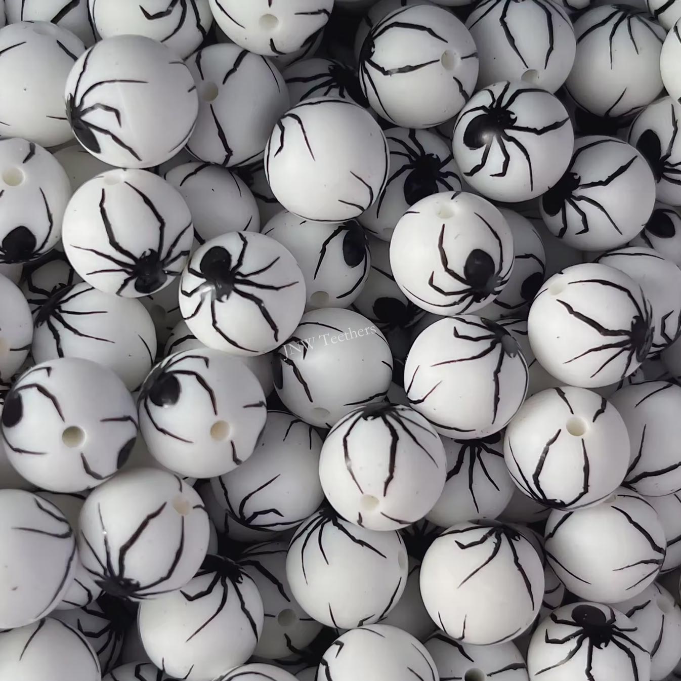 15mm Silicone Print Beads #7243