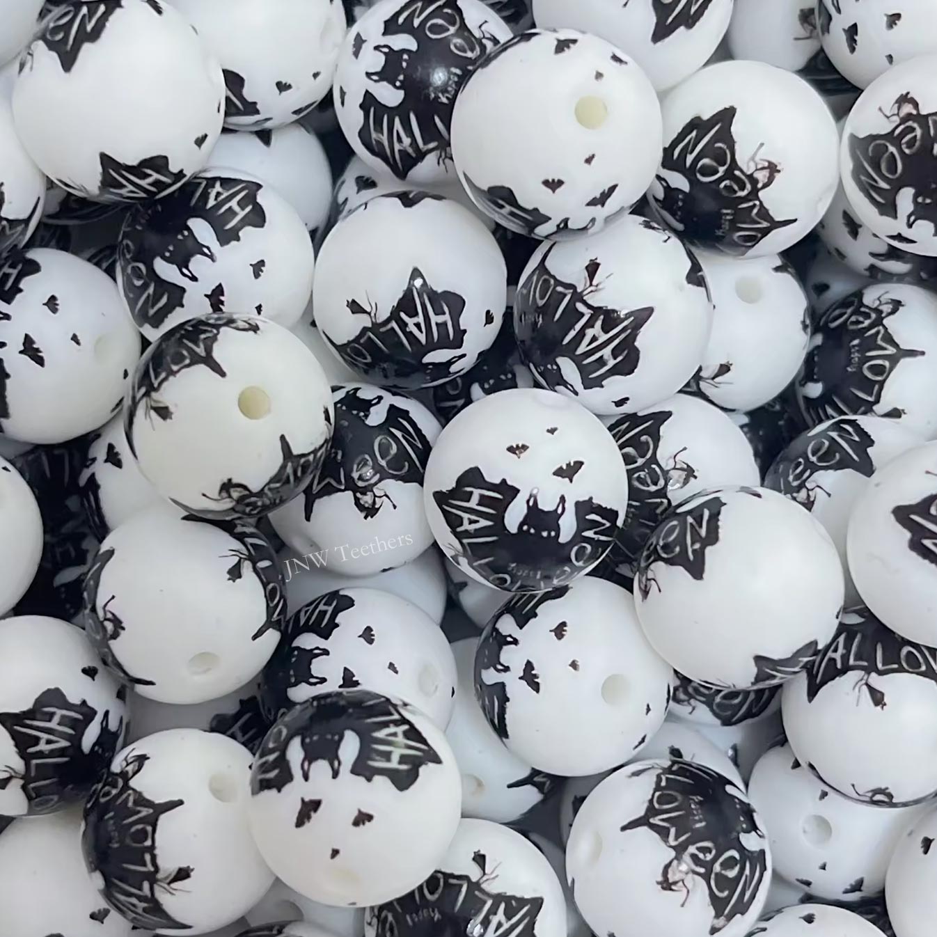 15mm Silicone Print Beads #7246