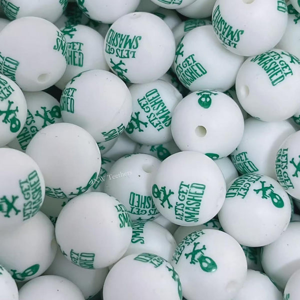 15mm Silicone Print Beads #7251