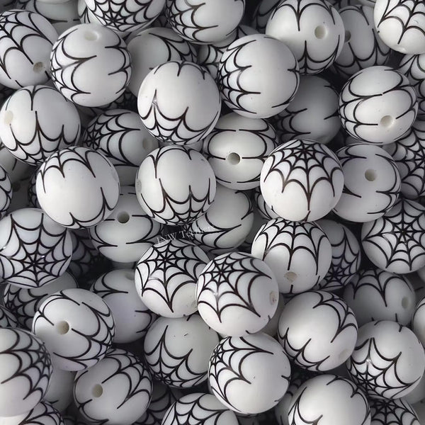 15mm Silicone Print Beads #7252