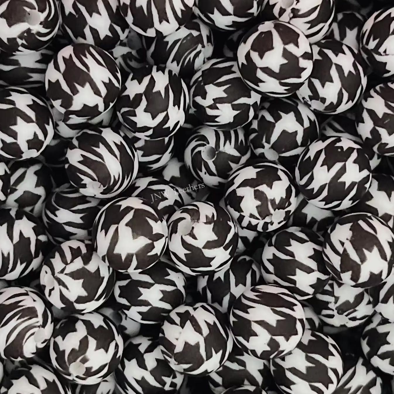 15mm Silicone Print Beads #7256