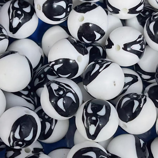 15mm print beads supplier white