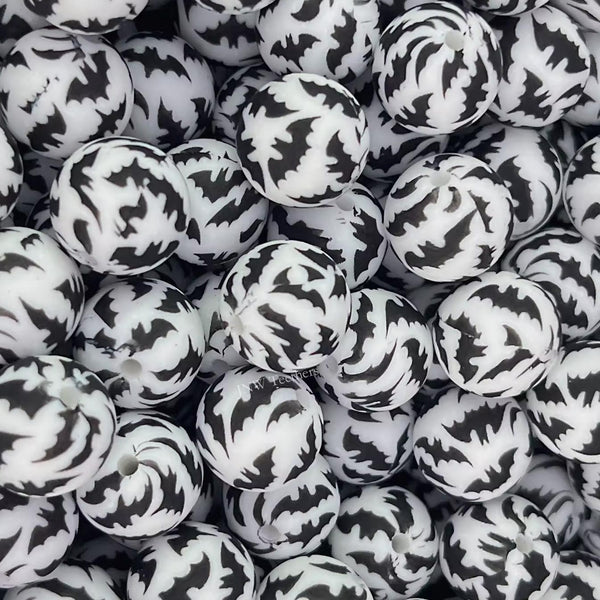 15mm print beads supplier black