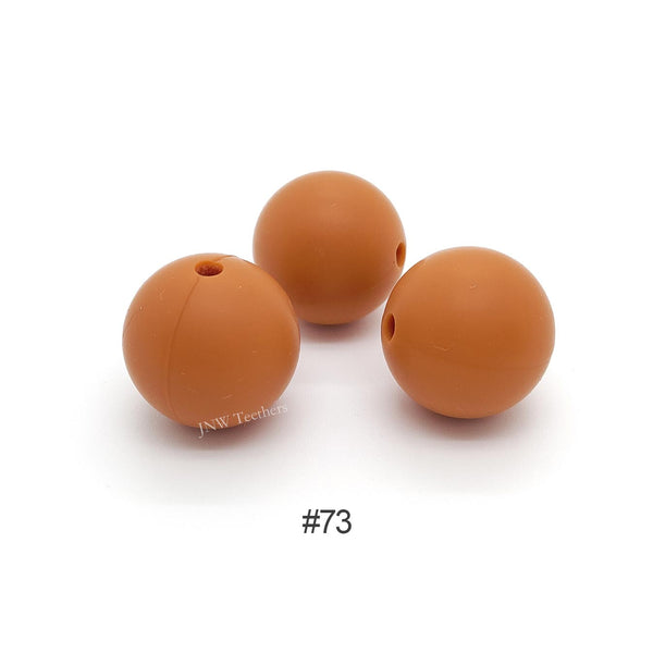 73 Cider silicone round beads 9mm 12mm 15mm
