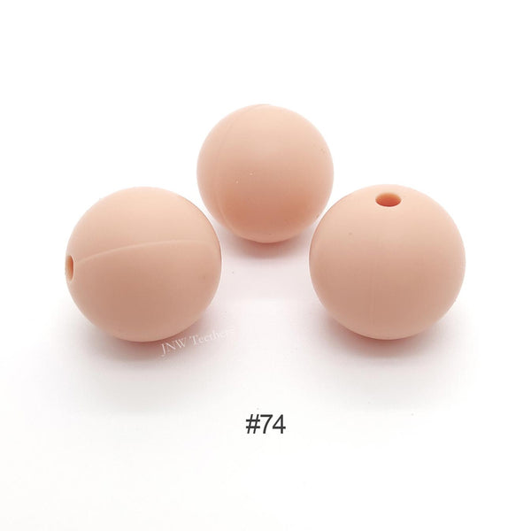 74 Apple cider silicone round beads 9mm 12mm 15mm
