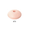 Perles en silicone en forme de soucoupe de 12 mm