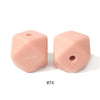 10pcs 17mm Silicone Hexagon Beads