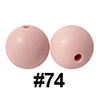 20pcs 12mm Round Silicone Beads