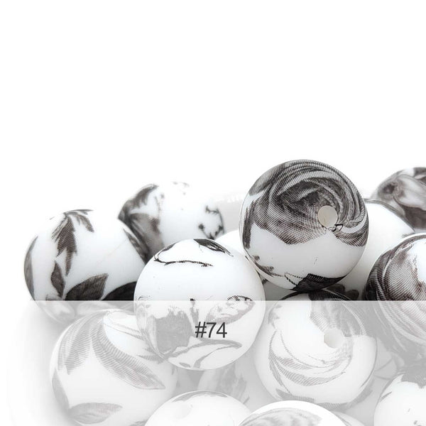 Silicone Print Beads #74