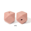 10pcs 17mm Silicone Hexagon Beads