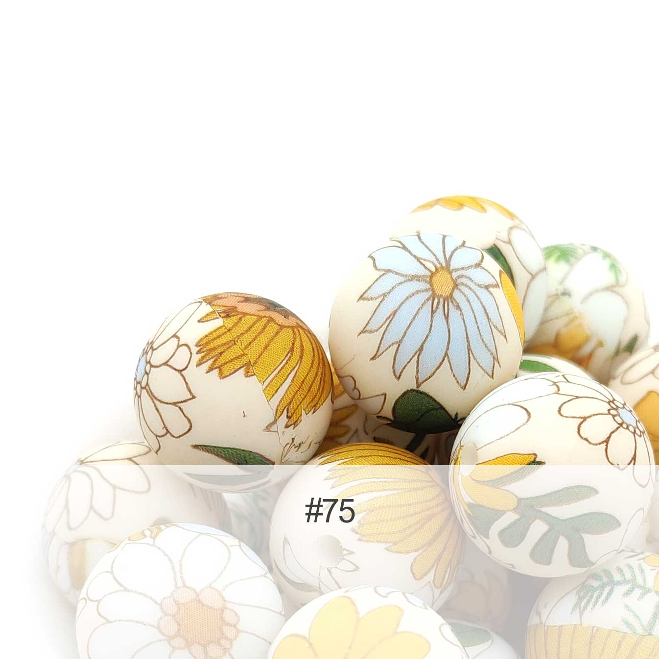 Silicone Print Beads #75