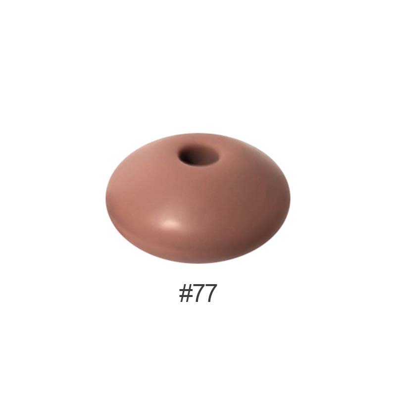 Perles en silicone en forme de soucoupe de 12 mm