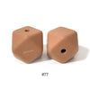 10pcs 17mm Silicone Hexagon Beads